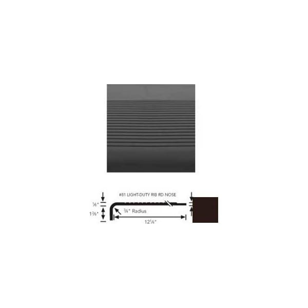 Roppe Stair Tread Round Nose 36inL - Brown 36812P110 - main